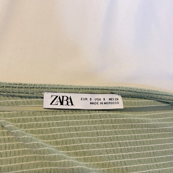 Zara Sage Green Blouse - Picture 2 of 2